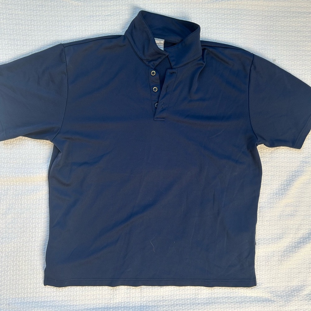 Nike Fitory Navy Blue Mesh Polo - XL